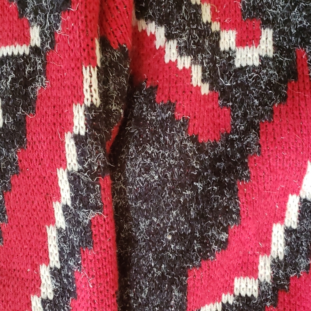 Vtg 80's Santana abstract sweater - Picture 3 of 5